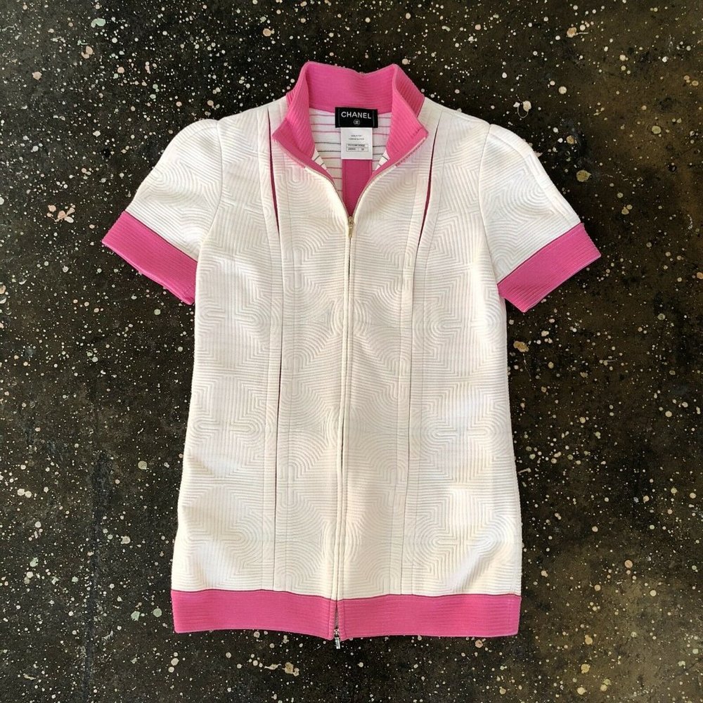 Chanel Paris Seoul Jacket White Pink Pastel Luxury - Picture 2 of 10